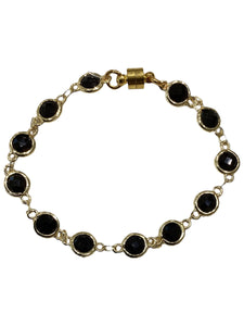 Crystal Bracelet - Gold/Black