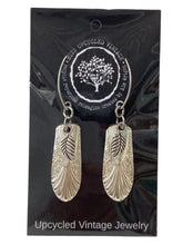 Silver Plate Stem Earrings