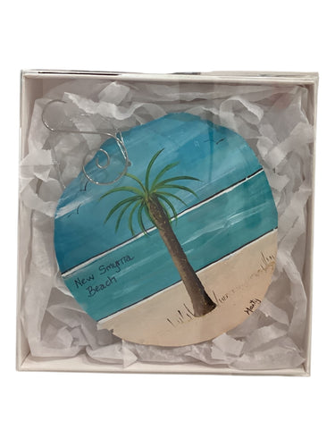 Capiz Shell Ornament - Palm Tree