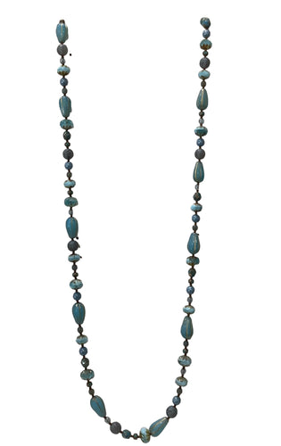 Turquoise & Gold Necklace - 44
