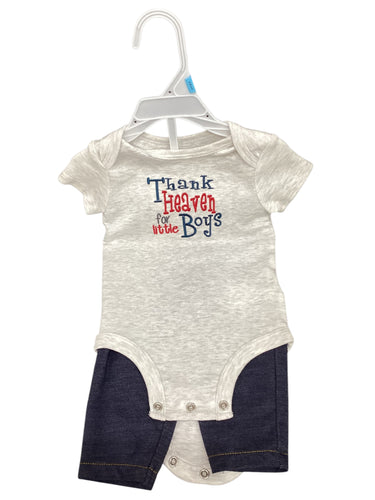 Thank Heaven for Boys 2 pc Outfit 6 M