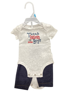 Thank Heaven for Boys 2 pc Outfit 6 M