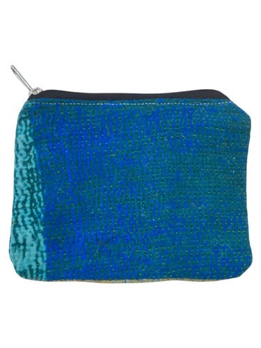 Kantha Zipper Pouch Bag - Medium