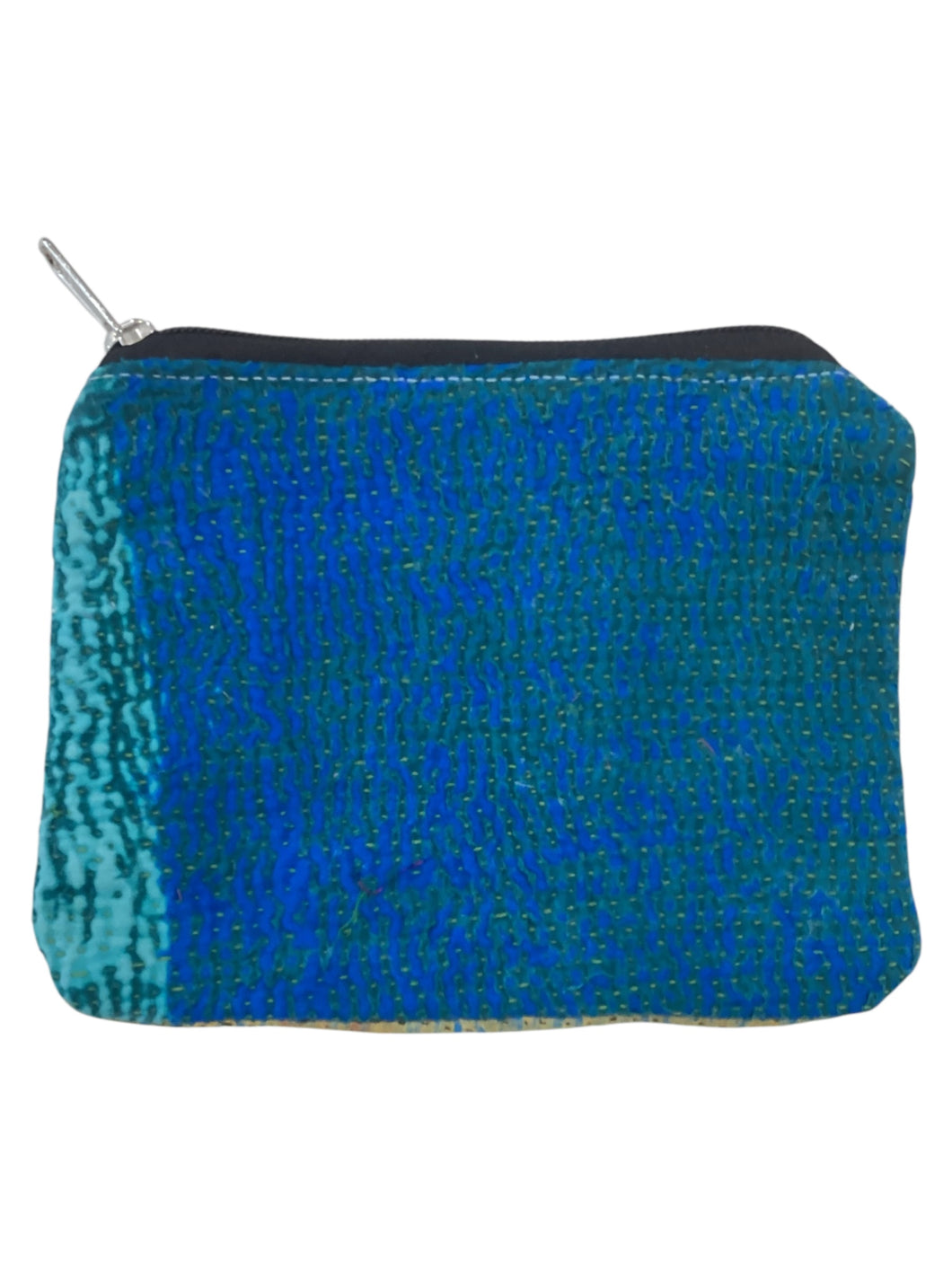 Kantha Zipper Pouch Bag - Medium
