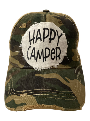 Happy Camper Hat - Camo