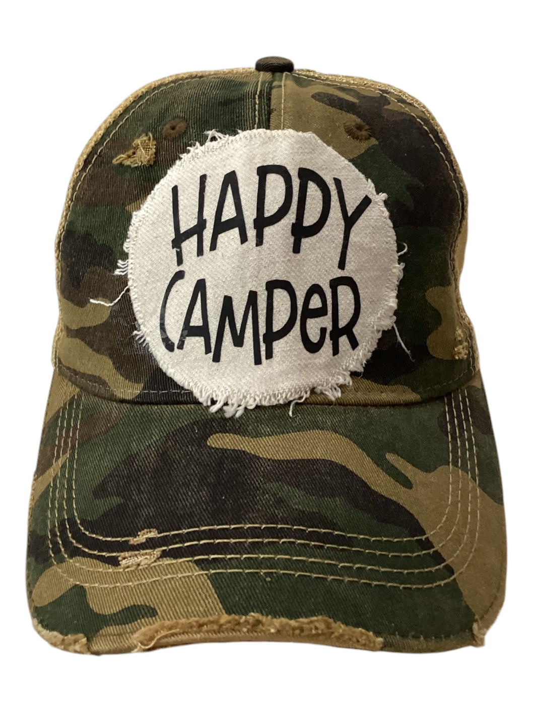 Happy Camper Hat - Camo