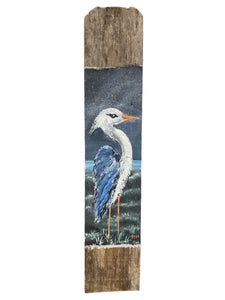 Fence Board - Blue Heron