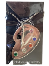 Silverplate Artist Pallette Necklace