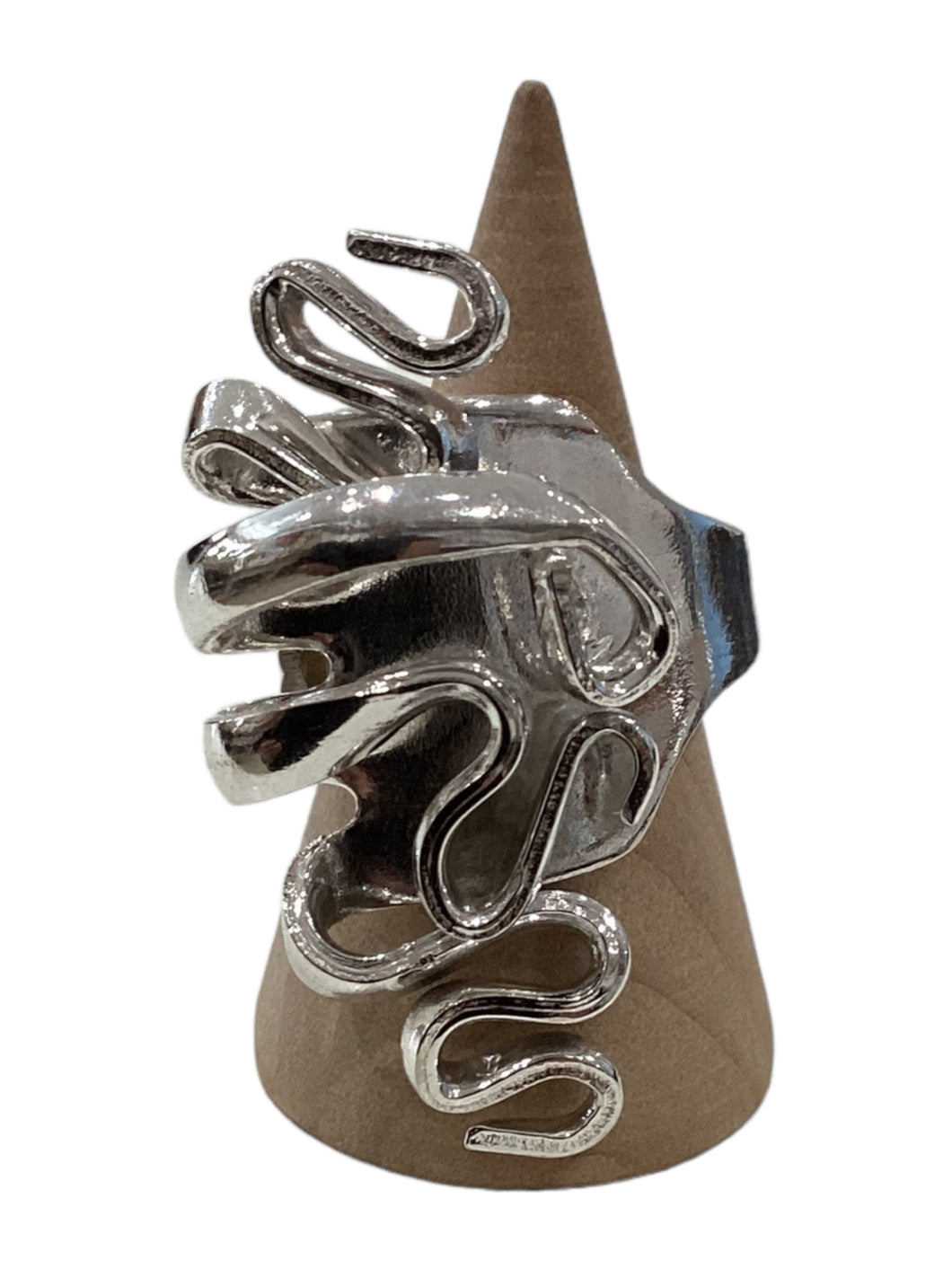 Silverplate Curly Fork Rings