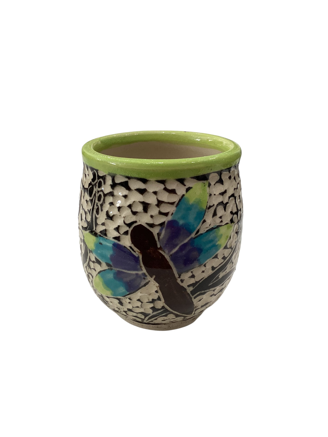 Green Dragonfly Wine Cup