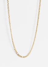 18K Gold Pvd Stainless Steel Figaro Chain Necklace 4mm - 20"