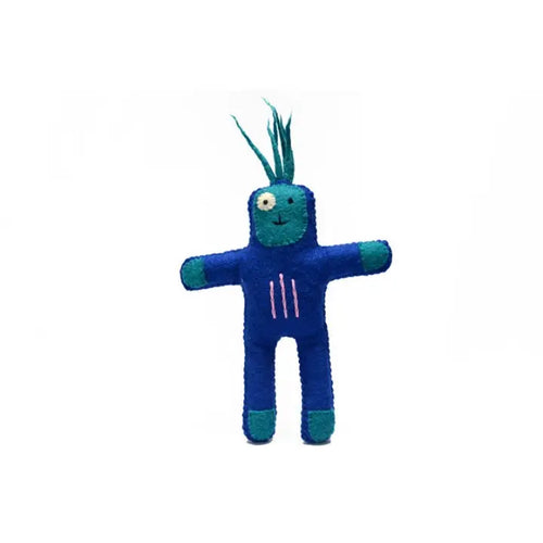 Stuffed Alien Doll - Blue