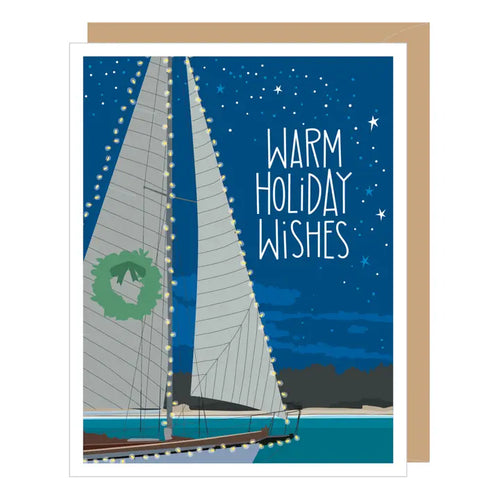 Sailboat Christmas Card