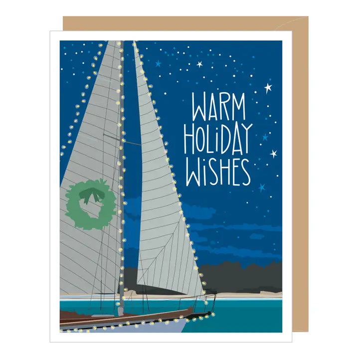 Sailboat Christmas Card