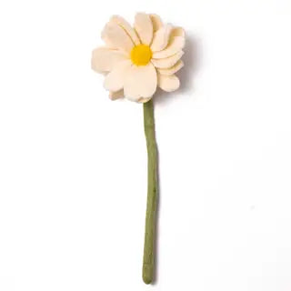 Felt Daisy Flower - White