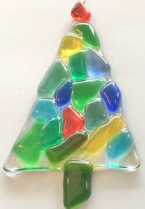 Glass Christmas Kaleidoscope Tree Ornament