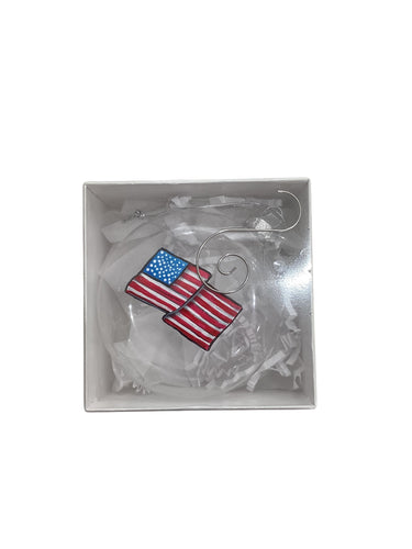 Glass Ornament - Flag