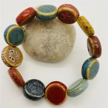Colored Glazed Ceramic Bracelets