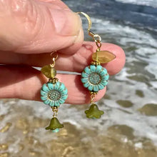 Flower Glass Spring Earrings