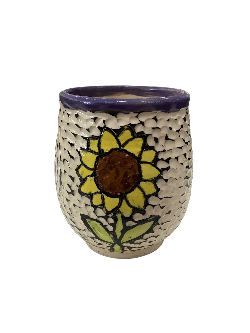 Purple Sunflower Wine Cup