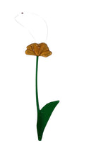 Single Stem Flower Suncatcher - Yellow
