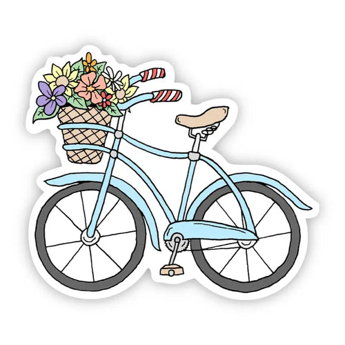 Blue Bicycle Summer Vibe Sticker