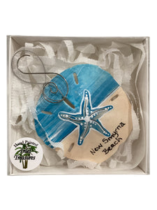 Sand Dollar Ornament - Starfish - Two-Tone