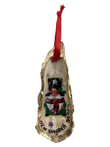Holiday Oyster Ornament - Gnome