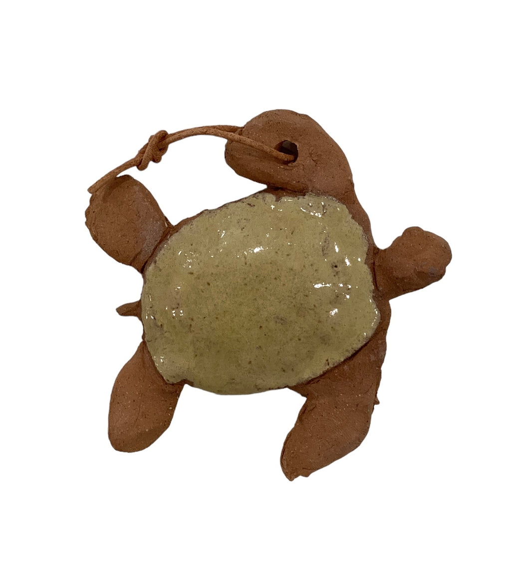 Small Turtle Ornament - Yellow