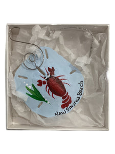 Sand Dollar Ornament - Lobster