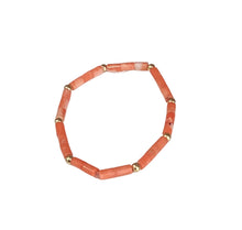 Stone Tube Bracelets - 18k Gold