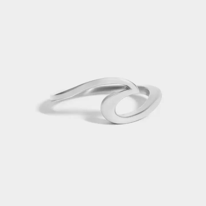 Stainless Steel Wave Ring