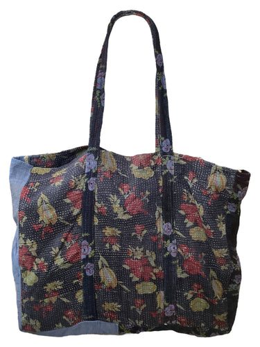 Kantha Overnight Tote Bag