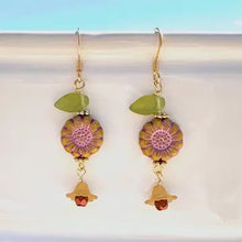 Flower Glass Spring Earrings