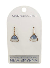 Custom Sand Wave Dangle Earring - Gold