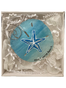 Sanddollar Ornament - Starfish w/ Gradient Background