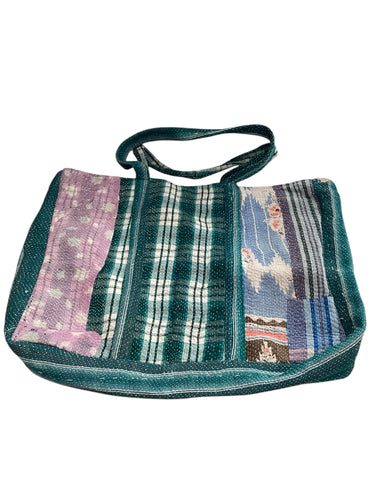 Kantha Overnight Tote Bag