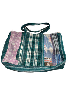 Kantha Overnight Tote Bag