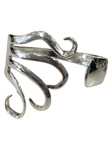 Silverware Bracelet - Curly Fork