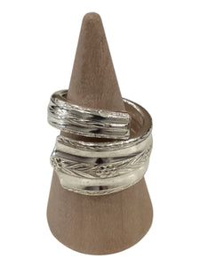 Silver Plate Spiral Rings