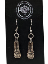 Silver Plate Stem Earrings