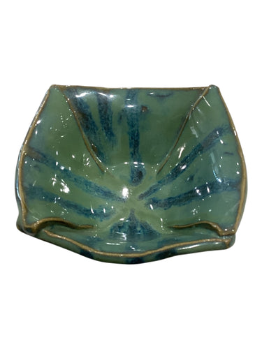 Square Green/Gold Bowl