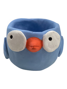 Bird Trinket Dish/Planter - Blue