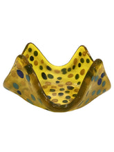 Votive/Small Cup Holder - Yellow with Dots