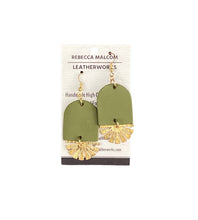 Edie Earrings - Olive