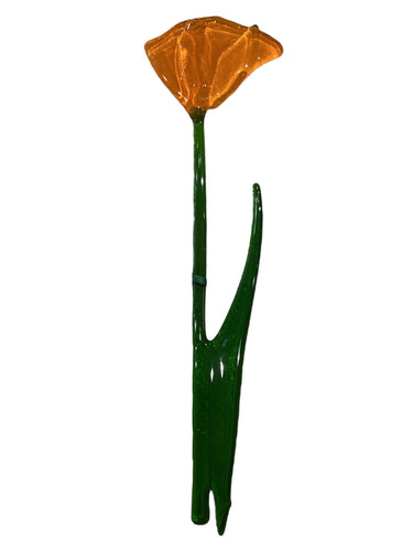 Single Stem Suncatcher - Orange