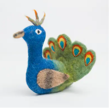 Peacock Finger Puppet