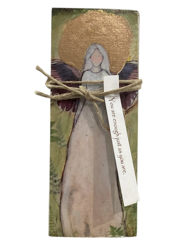 Small Wood Block Angel