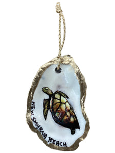 Brown Turtle Oyster Ornament