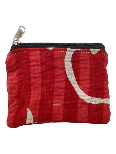 Kantha Zipper Pouch Bag - Small